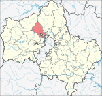 Location of Solnechnogorsk Region (Moscow Oblast)